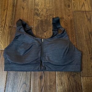 OUTDOOR VOICES Women's Black Zipper Sports Bra Size Large